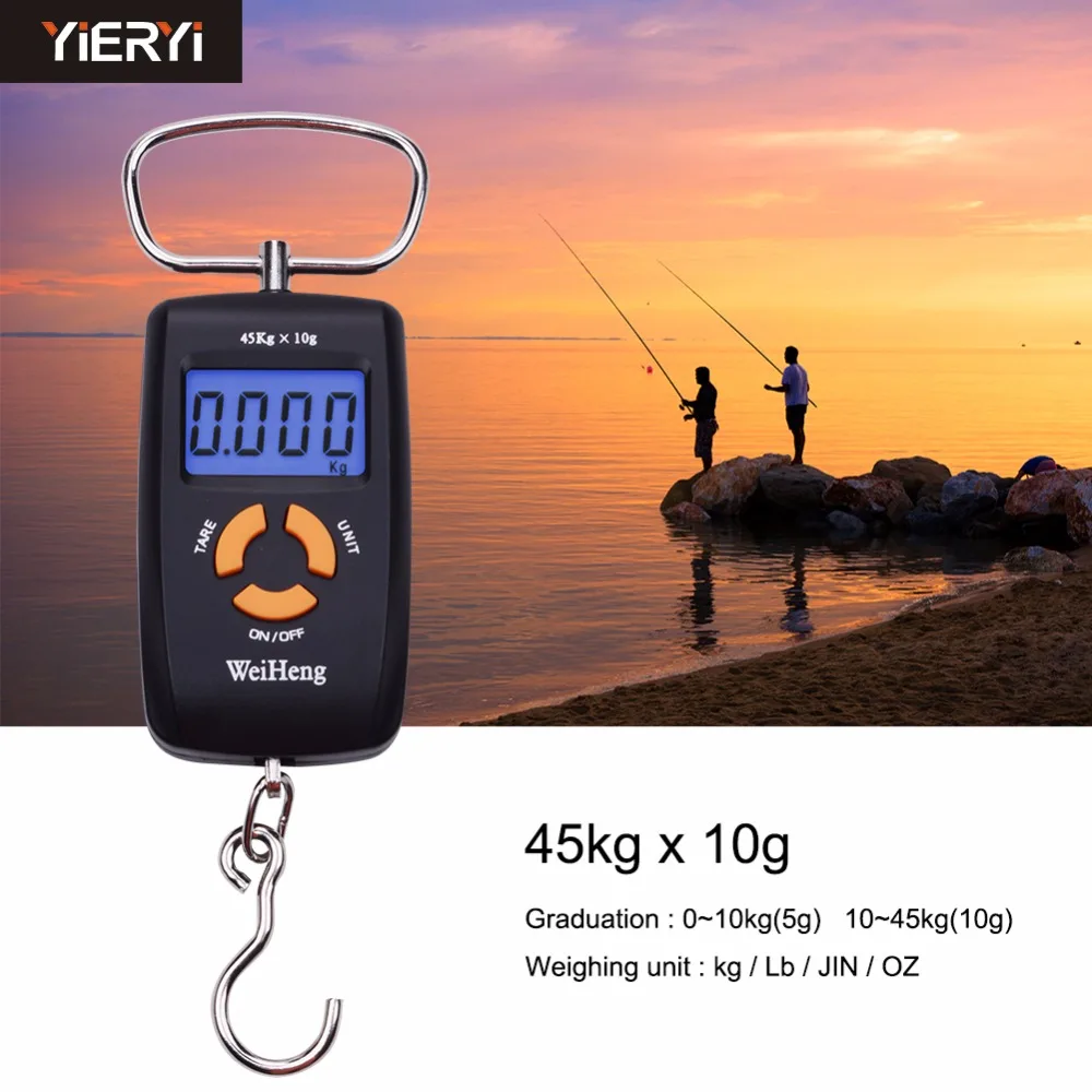Yineryi Pocket LCD Hanging Hook Fish Scale high Precision balanca