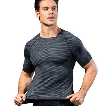 Man's T-shirt Sports men's tank top T-Shirts Upper Garment Trainning and Exercise 3D T Shirt  Sportswear Gym Rashgard male Sport 2