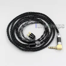 LN006355 XLR сбалансированный 3,5 мм 2,5 мм 8 ядер посеребренный кабель для наушников для Sennheiser IE40 Pro