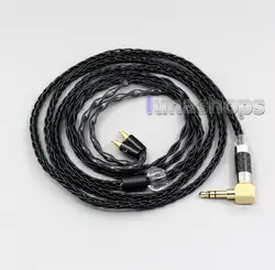 LN006355 XLR сбалансированный 3,5 мм 2,5 мм 8 ядер посеребренный для наушников кабель для Sennheiser IE40 Pro