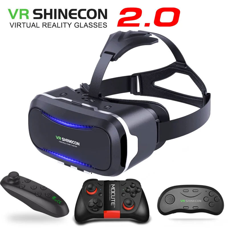VR Shinecon 2 0 Casque гарнитура видео 3D очки виртуальной реальности 4 7 6 смартфон шлем