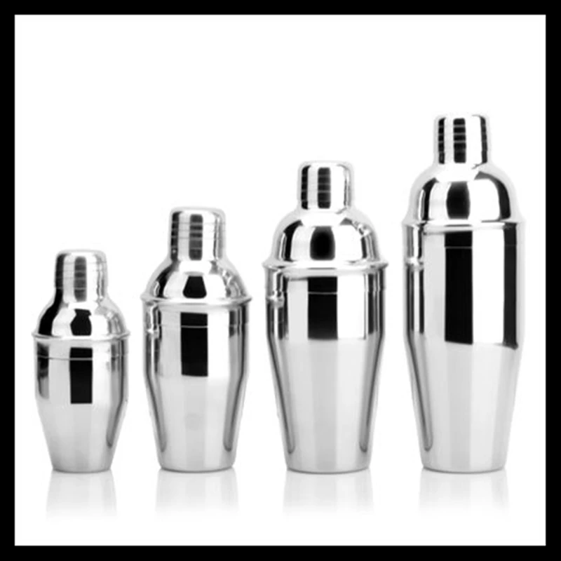 250ml 350ml 550ml 750ml Stainless Steel Shaker Bottle Cocktail Shakers