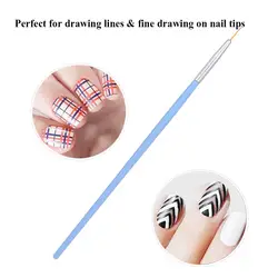 Для дизайна ногтей кисти для УФ-геля кисточка для ногтей ручка Набор для маникюра ногтей вкладыш пластиковая ручка для инструмента