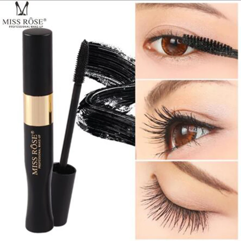 

MISS ROSE is not easy to smudge waterproof and sweat mascara thick curling natural makeup mascara
