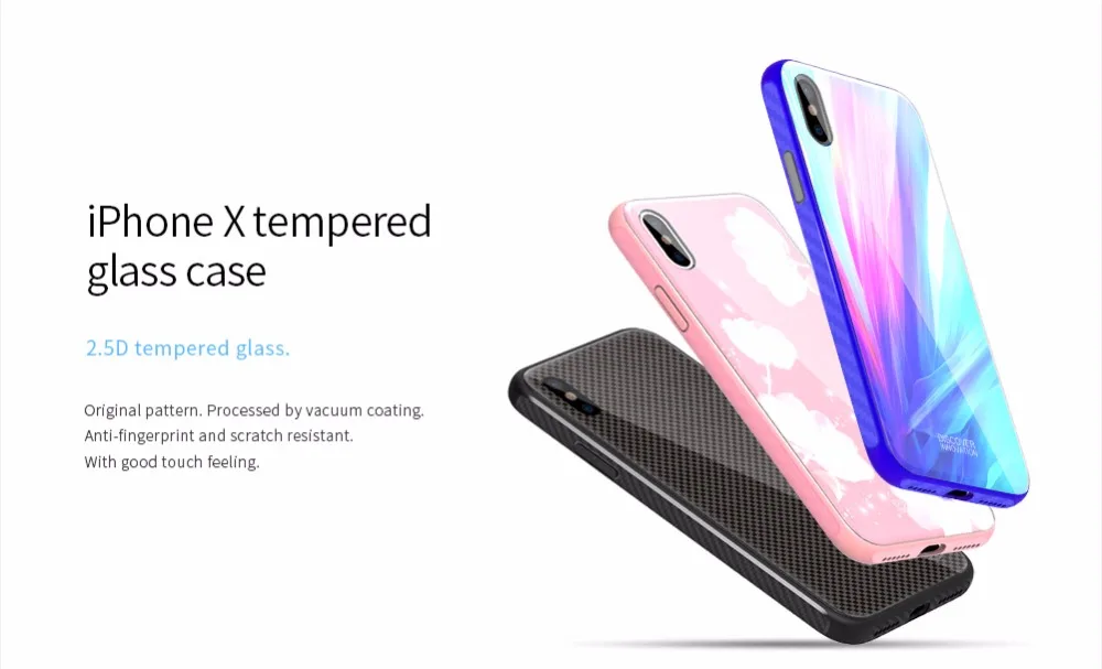 Подарочная коробка для iphone XS Max/XR чехол из закаленного стекла+ кабель 3 в 1+ Быстрое беспроводное зарядное устройство NILLKIN необычный комплект беспроводной зарядки