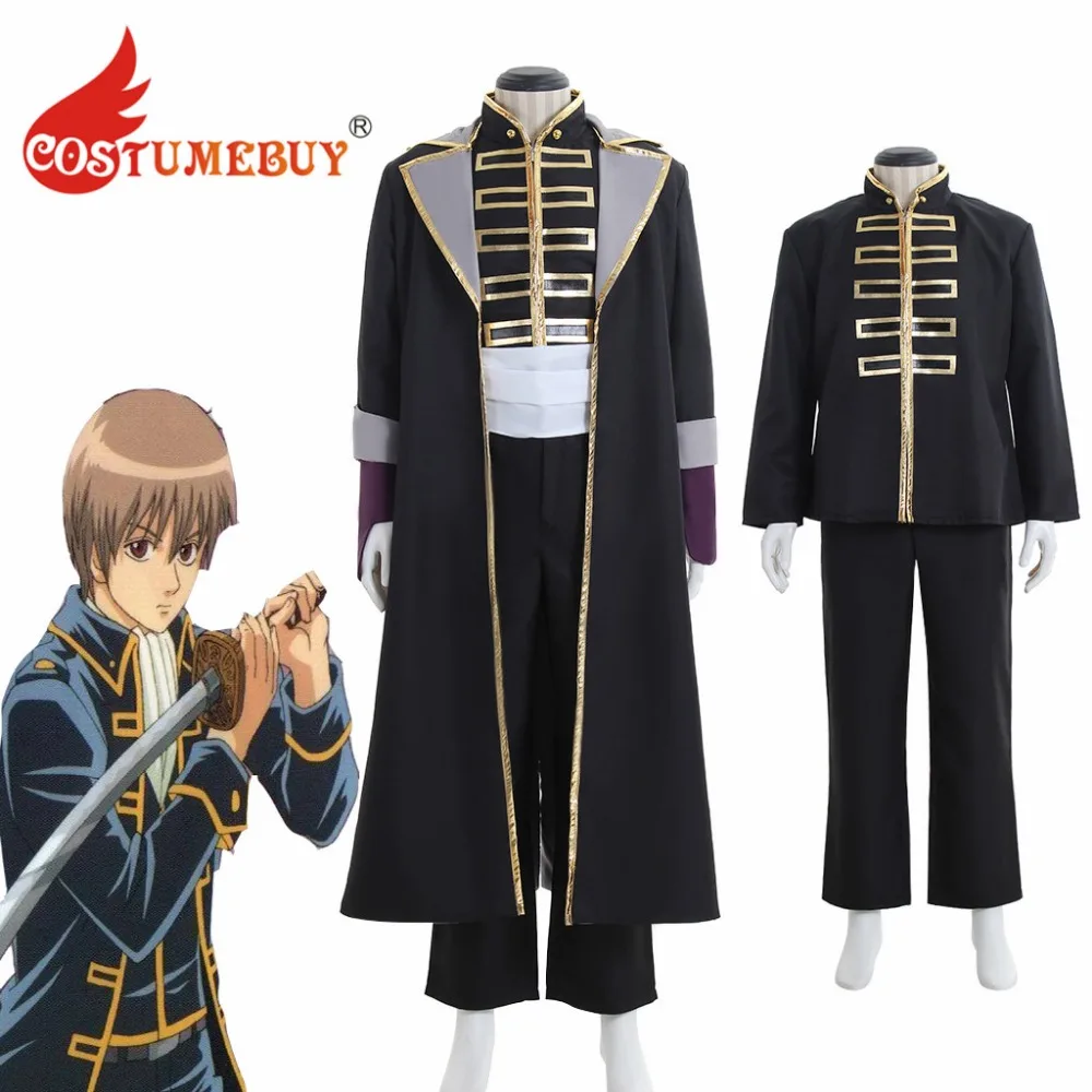 Костюм для костюмированной вечевечерние аниме Gintama Okita Sougo костюм косплея мужской