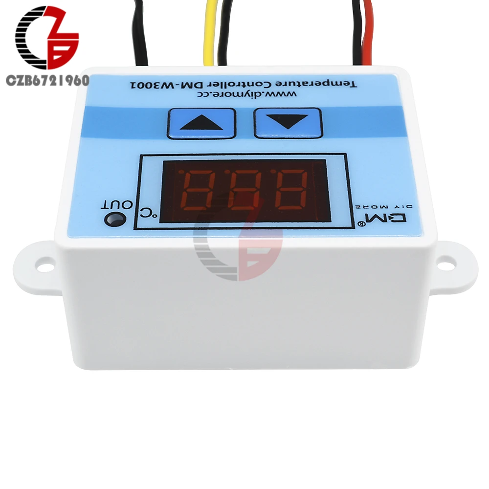 W3001 W1321 12 в 110 В 220 В светодиодный цифровой термостат для холодильника регулятор температуры Лер термометр нагреватель для инкубатора контроль