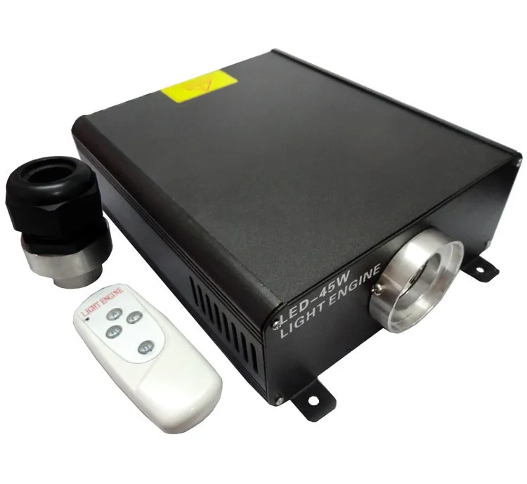 LED45W Fiber Optic Light Source Generator Remote Control Colorful Fiber