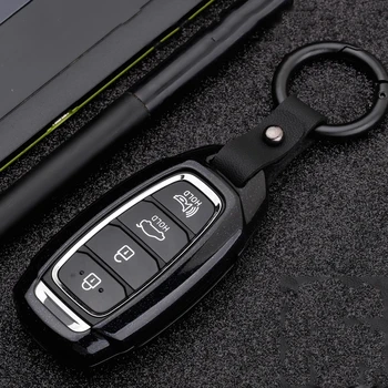 

Carbon Stars Car Key Case For Hyundai i30 Ix35 Solaris Azera Elantra Grandeur Ig Accent Santa Fe Verna 2017 2018 Holder Keyring