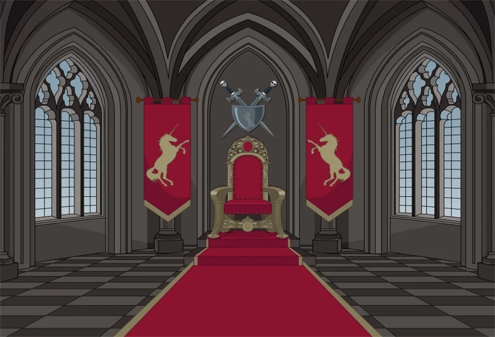 Фон замка внутри рисунок