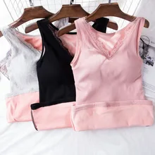 Жилет с накладкой на грудь, утолщенное нижнее белье, двойной зимний жилет высокого качества, чистый цвет, мягкий женский жилет, 1 шт