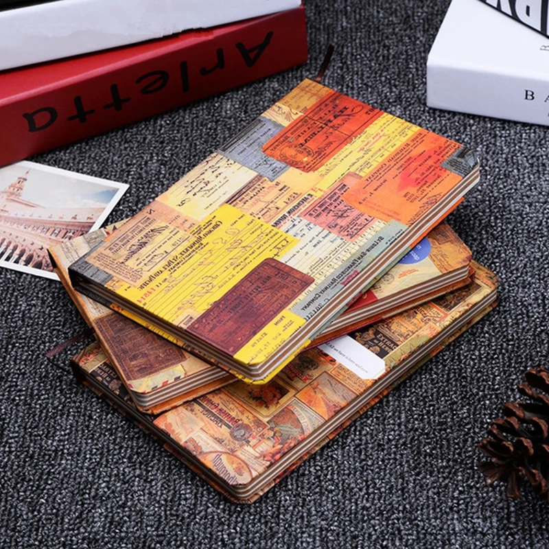 Vintage A5 Kraft Paper Notebook High Quality Diary Notebooks Stationery