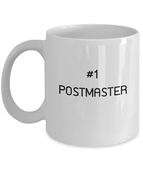 

#1 Postmaster 11 oz Coffee Mug - Funny Postmaster Ceramic Coffee Cup Gift For Men Women Daughter Son Husband Wife