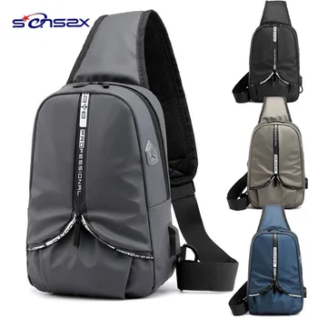 

Chest Men's Shoulder Bag Crossbody Bag New Style Korean Version of the Influx of Outdoor Leisure Sports Men's Bag Multi-Function