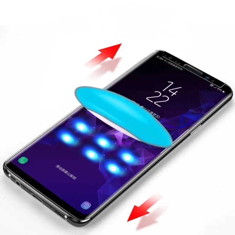 Suntaiho закаленное стекло для samsung Galaxy S10 S10plus S10E УФ жидкость полный клей для samsung S8 9 plus Note 8 9 Защита экрана