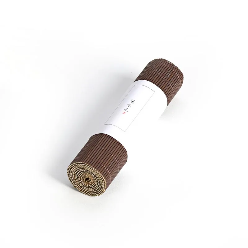 82in Bamboo Weave Tea Mats Table Runners Curtains Table Cover Tea Set Accessories Vintage Home Deco