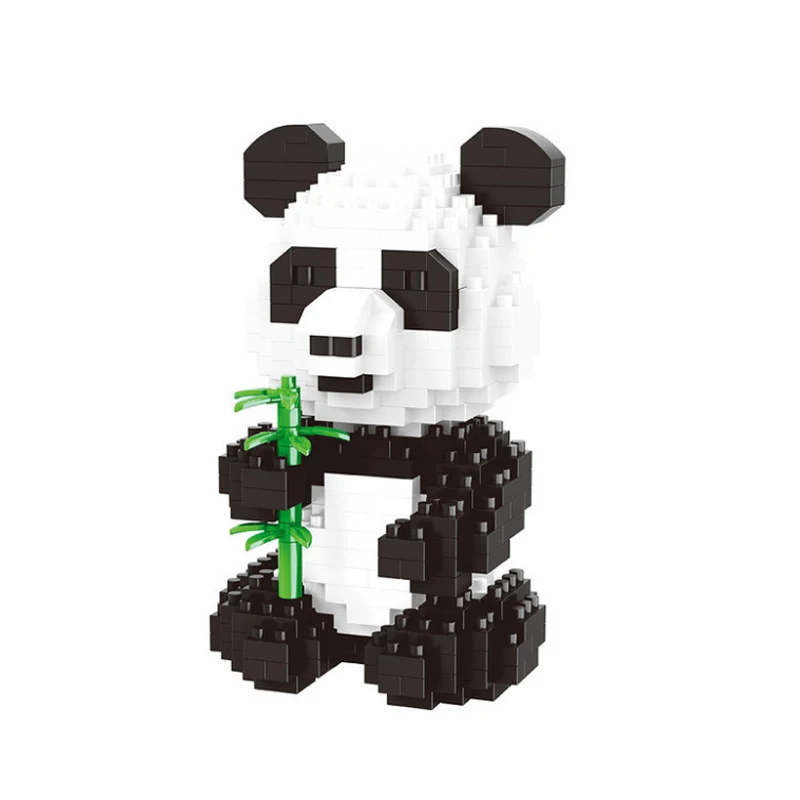 Balody Cartoon Panda Animal 3-in-1 Bamboo 3D Model DIY Diamond building blocks educational assembly cartoon bricks 18087