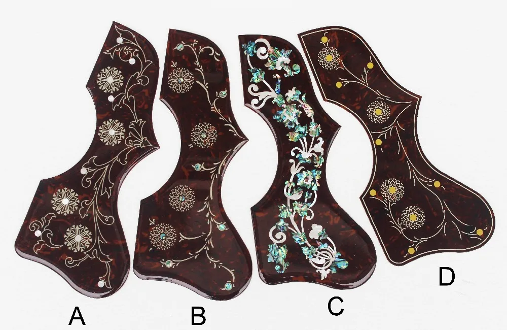 

Original 42"/43" acoustic guitar Pickguard guitar scratch plate celluloid inlays pick-guard,Golpeador para guitarra acustica