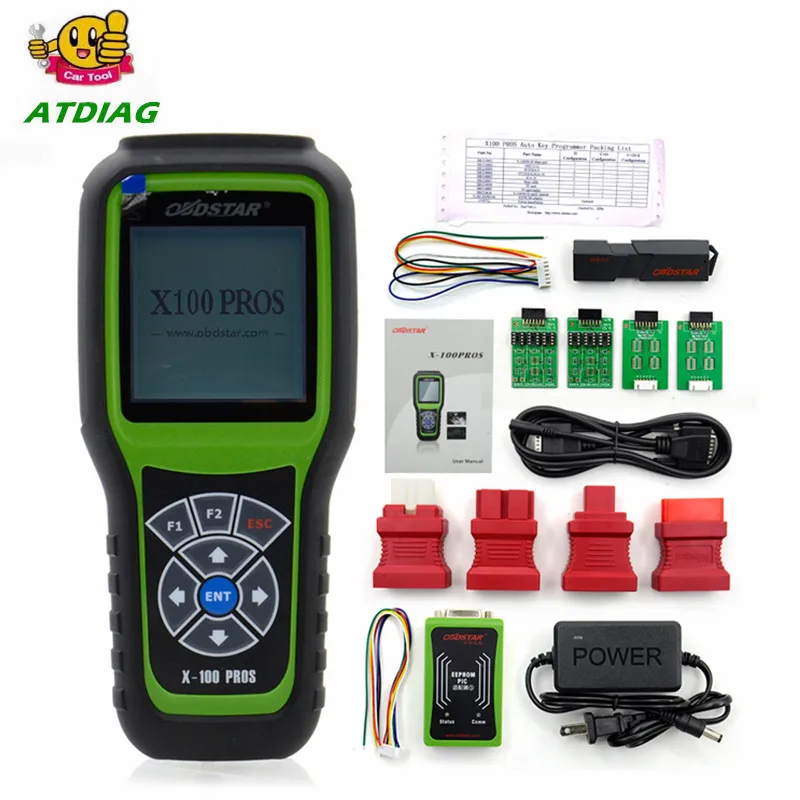 

Hot!!!OBDSTAR X100 PROS C+D+E model Key Programmer with EEprom Adapter+IMMOBILISER+Odometer Adjustment Replace X-100 Pro