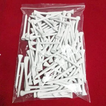 

100Pcs/Set Wooden Golf Tees Wood Long Tee 70mm Length Golf Accessories WHShopping