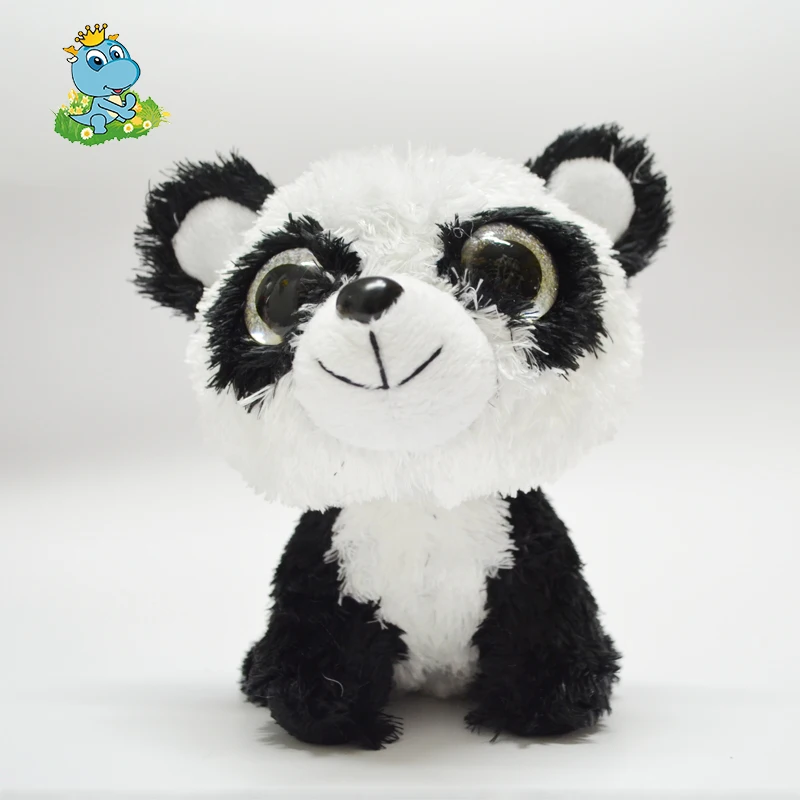 Panda Plush Toy 15cm Big Eyed Stuffed Animals Bamboo Panda Kids Plush