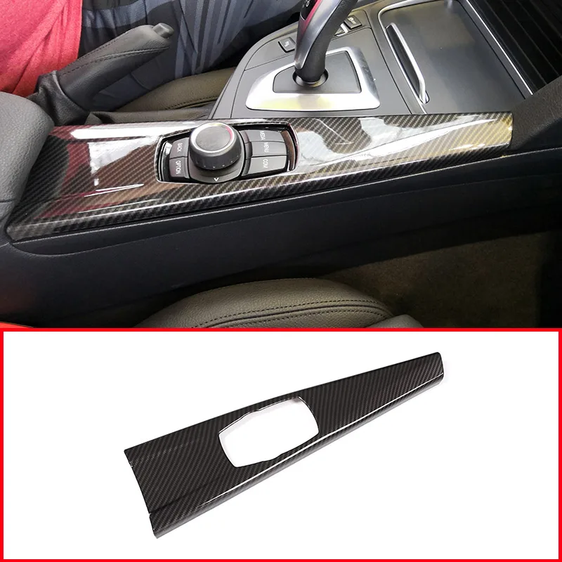 Углеродное волокно ABS пластик внутренняя Мультимедийная панель накладка для BMW 3 серии GT F30 F33 F34 F36 2013- левый руль