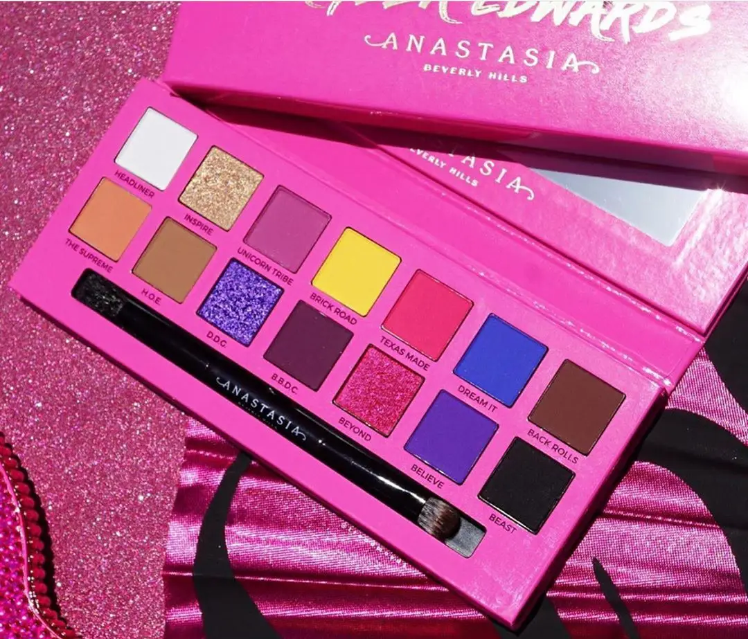 

2019 New Arrival Anastasia Alyssa Edwards Palette 14 Colors Eyeshadow Palette Makeup Set Matte Shimmer Eye Shaow Kit