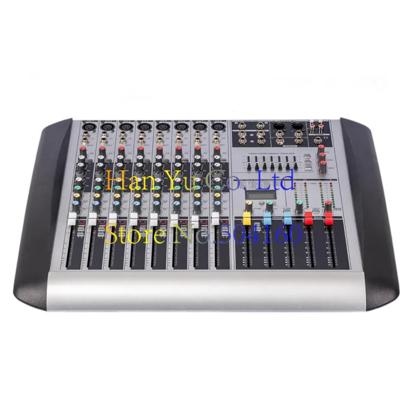 Pro 8 channel effect microphone mixer DSP pure station HX802 USB