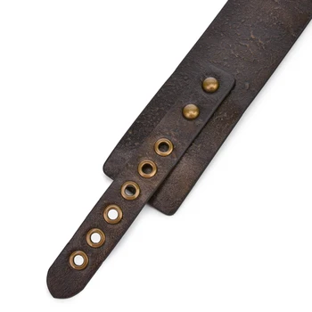 Brown Vintage Genuine Leather Sex Bdsm Collar With Leash Slave Bondage Collar Bdsm Fetish Sex Toys For Woman Couples Sm Toys 6