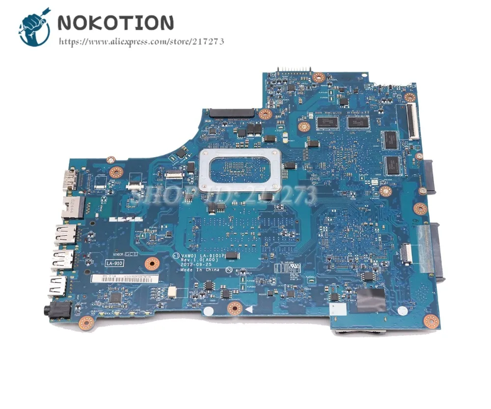  NOKOTION For Dell Inspiron 3521 5521 Laptop Motherboard CN-0P14T7 0P14T7 VAW01 LA-9101P SR0XL I5-33
