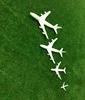 Модель самолета белого цвета шкала 1/75-1/500 для ландшафтного пейзажа модель 20шт - Цвет: scale150