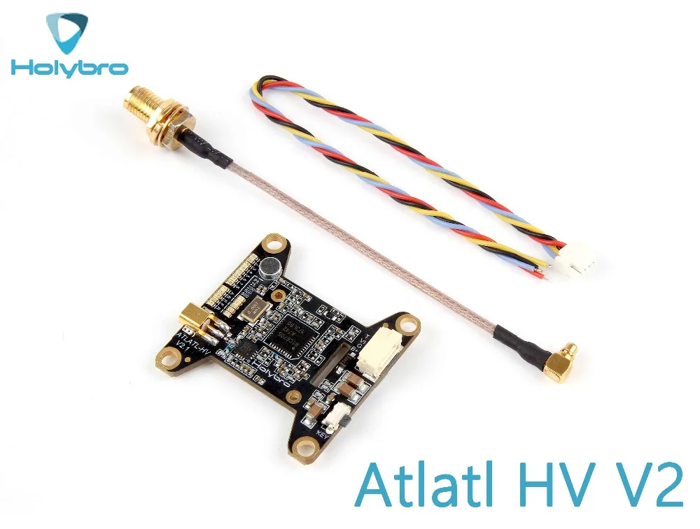 

Holybro Atlatl HV V2 5.8G Video Transmitter 2-6S Lipo 0.5/25/200/500/800mW 40CH VTX 6.5MHz Video Transmitter For FPV RC Drone
