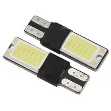 10 peças/lote T10 canbus 194 168 2825 cunha W5W Face T10 COB 12smd LED Car freio Reverso lâmpada de Backup de apuramento luz DC 12 v