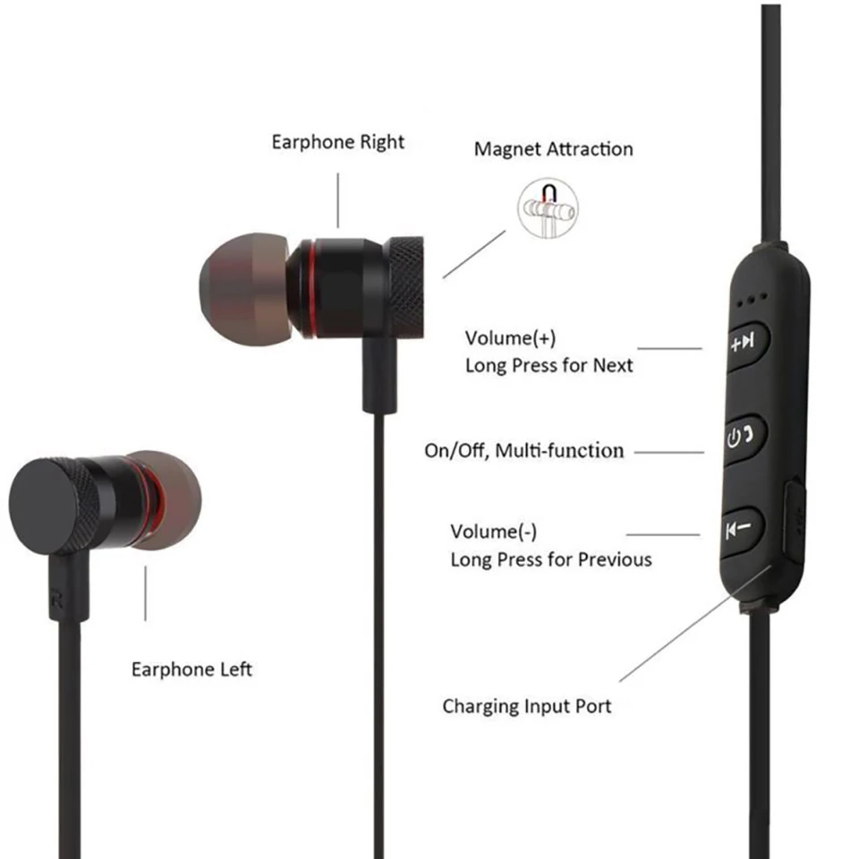 10 pçslote M9 Fones de Ouvido Bluetooth