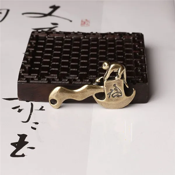 Chinese pure brass monkey Small pendant