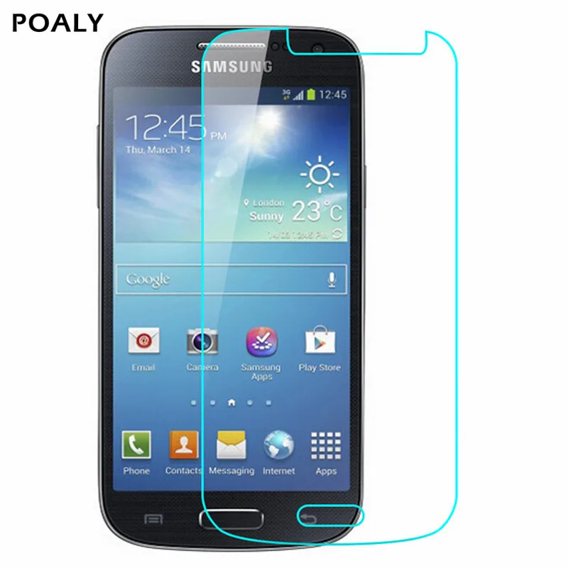 (POALY) 2pcs 2.5D 9H Tempered Glass For Samsung galaxy i9190 S4mini i9198 i9192 Screen Protector HD Toughened Protective Film | Мобильные