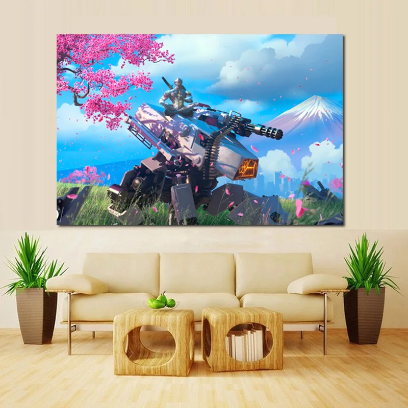 

Game Overwatches Genji Canvas Painting Prints Living Room Artwork Home Decoration Modern Wall Art Painting Posters Pictures HD
