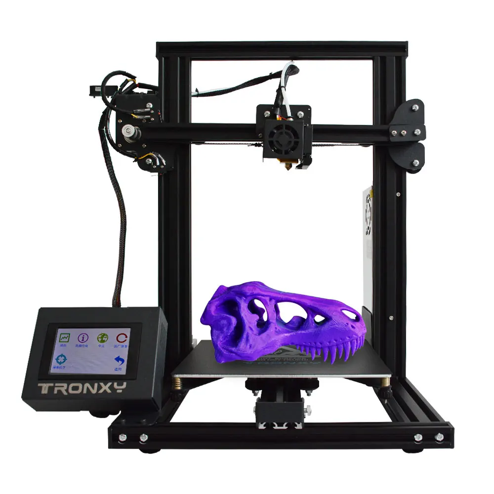 Дешево Tronxy XY 2 быстрая сборка металлический 3d принтер 220*220*260 мм высокая печать Магнитная Тепловая бумага 3,5 дюймов сенсорный экран