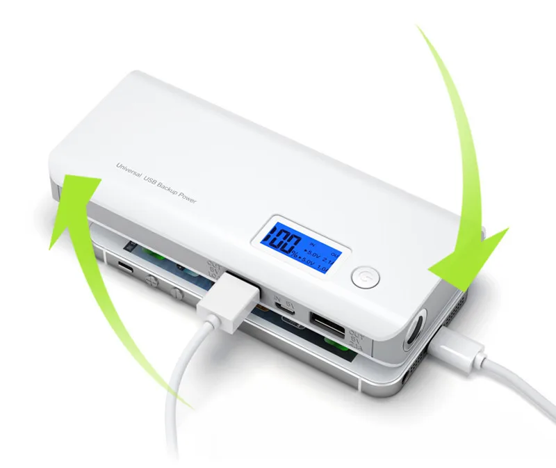 

10000MAh Dual USB Charging Power Bank External Battery Charger Portable PowerBank With LED Screen Display For OPPO VIVO nex X21
