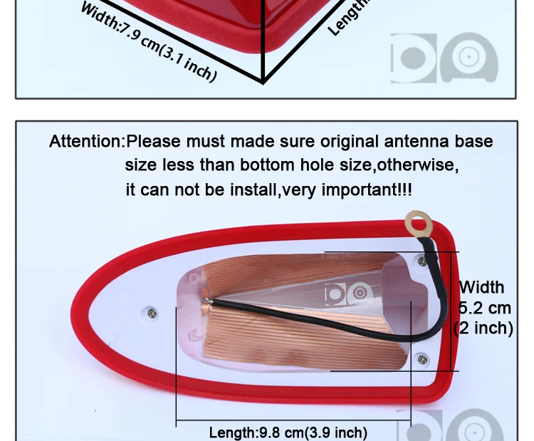 Водонепроницаемый плавник акулы антенна специальный авто радио аэрации сильный сигнал пианино краска для Honda Jazz