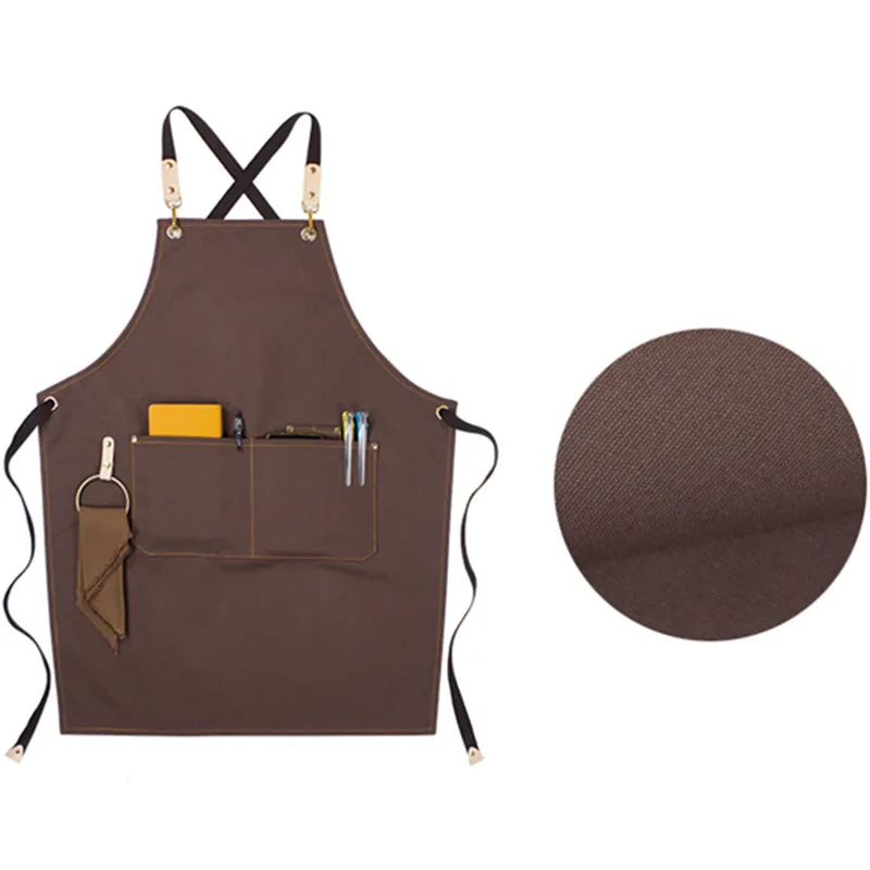 Canvas Apron Crossback Cotton Straps E15-14