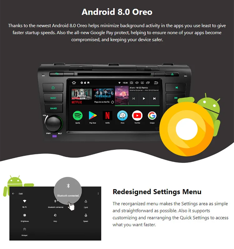 Cheap 7" Android 8.0 Oreo OS Car DVD Multimedia Navigation GPS Radio for Mazda 3 2004-2009 with PIP Multi-Tasking Function Support 1 Cheap 7" Android 8.0 Oreo OS Car DVD Multimedia Navigation GPS Radio for Mazda 3 2004-2009 with PIP Multi-Tasking Function Support 1
