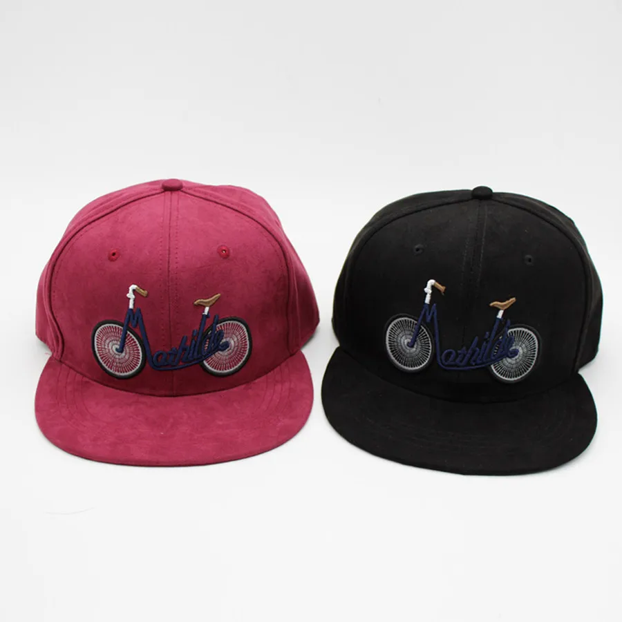 

Hami Otwo Embroidery Bike photo Cotton Baseball Flat Cap casual Snapback Hat Hip Hop New Style Cap hats for Men Women cap