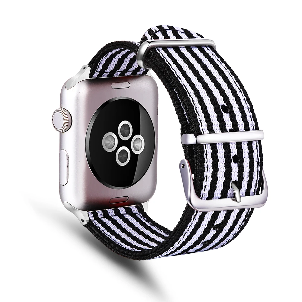 Подходит для Apple watch Радужная лента ремешок iwatch 40 мм 44 мм серия 4 нейлоновый ремешок США звезды полосы ремешок Серия 3 38 мм 42 мм