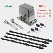Automatic sliding door opener electric remote control motor commercial residential door with 4 controllers and 4M nylon gear automatic sliding door motor drive belt 8 meters