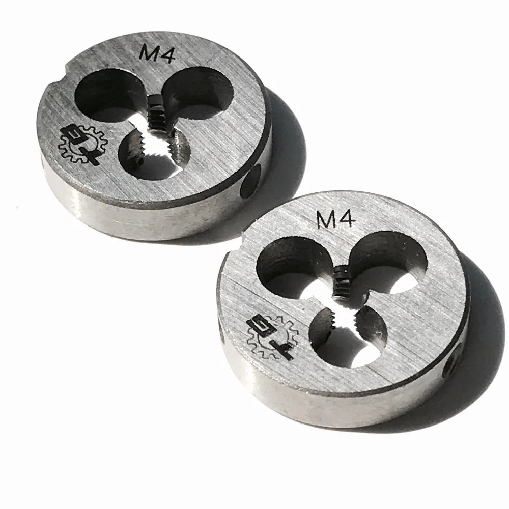 Free shipping of 2pcs metric standard dies M4 *0.5/0.7 mm OD 20MM threading Tools Lathe Model Engineer Thread Maker 4 x 0.7mm |