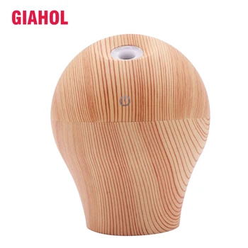 

250ml Air Humidifier Essential Oil Diffuser Aroma Lamp Aromatherapy 7Color LED Electric Aroma Diffuser Mist Maker for Home-Wood
