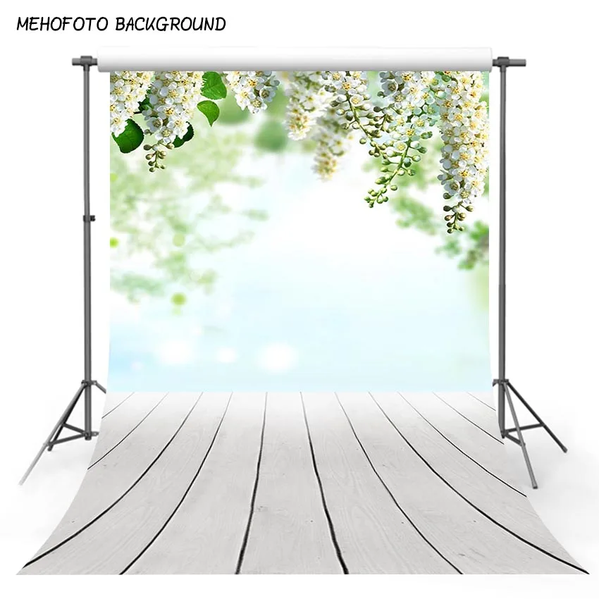 Mehofoto деревянный пол фотография фонов для Аксессуары для фотостудий пользовательские 5x7ft дети весенний цветок фото Задний план f-2350