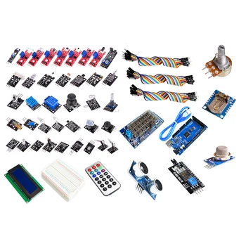 

MEGA 2560 R3 Starter Kit with 40 Sensor Module Serial I2C LCD Display Gas Detector Sound Sensor for Diy Kit