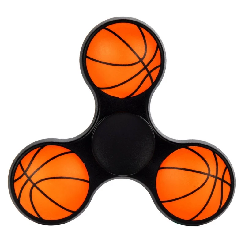 

New Creative basketball football Tri-Spinner Fidget Toy EDC Hand Spinner for Autism and ADHD Anti Stress Relief Focus